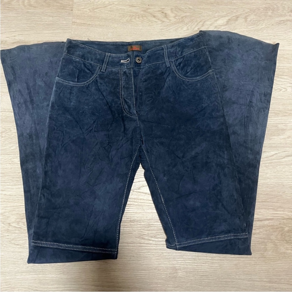 Danier Dark Blue Velvet Jeans
